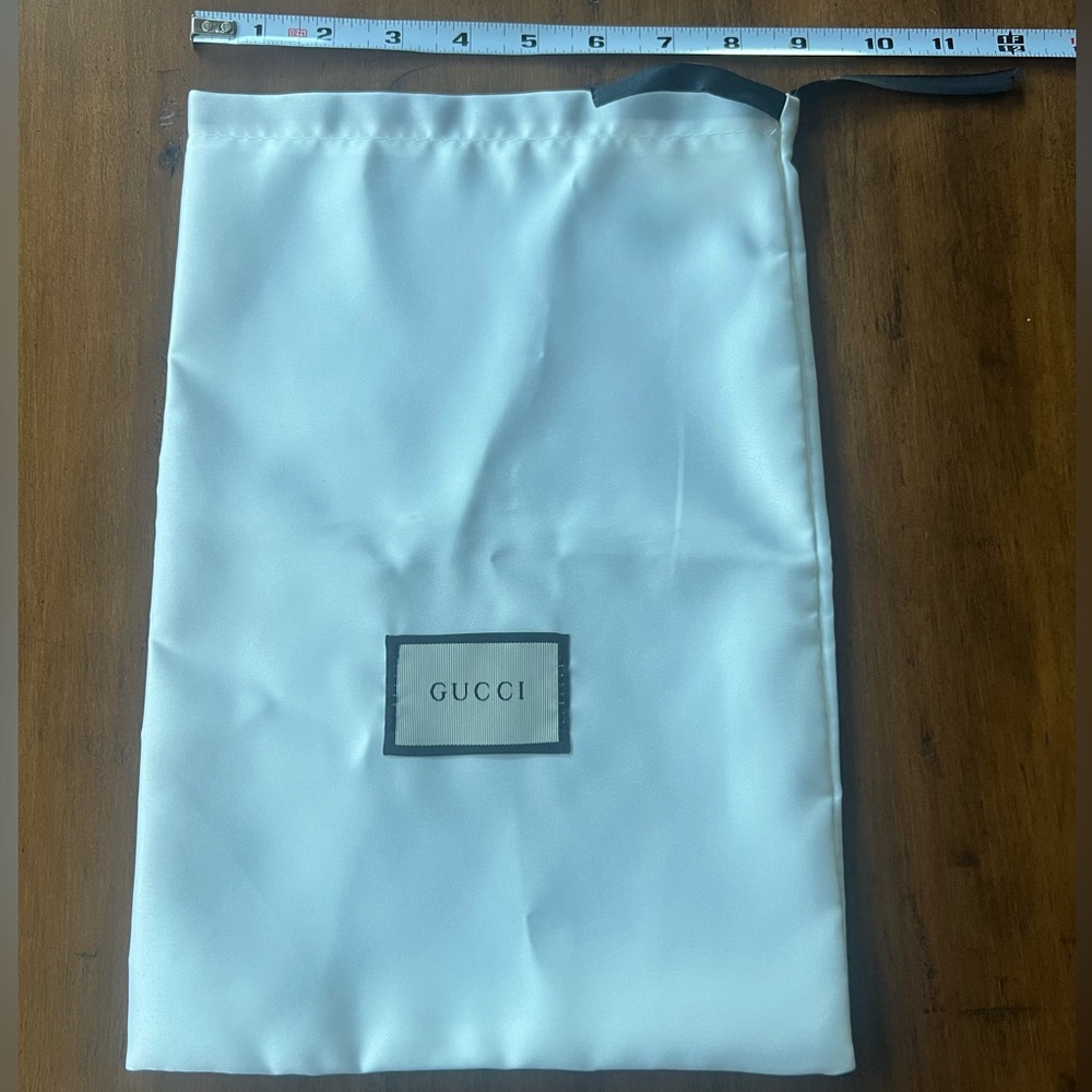 Authentic Gucci Small Drawstring Satin Finish Sto… - image 3